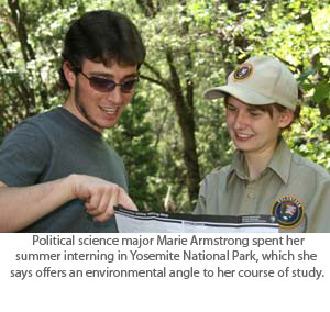 Political Science Student Relishes Summer in Yosemite