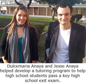 Undergraduates Assist Merced High School Students with Key Exam