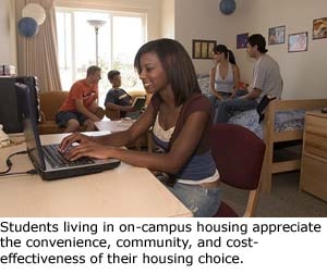 On-Campus Living Convenient, Conducive to Learning