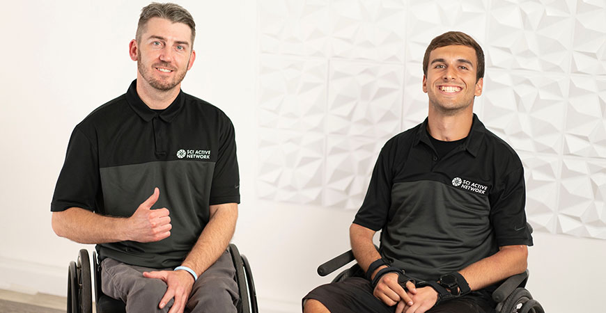 SCI Active Network CEO and Founder Troy Plunkett and recent UC Merced alumnus Joseph Bello ('21).