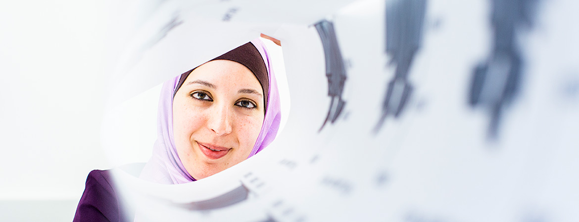 Professor Ala Qattawi is one of many female engineers on campus, but the only one with a degree in automotive engineering. She lends her expertise to problems of design and manufacturing. Professor Ala Qattawi is one of many female engineers on campus, but the only one with a degree in automotive engineering. She lends her expertise to problems of design and manufacturing.