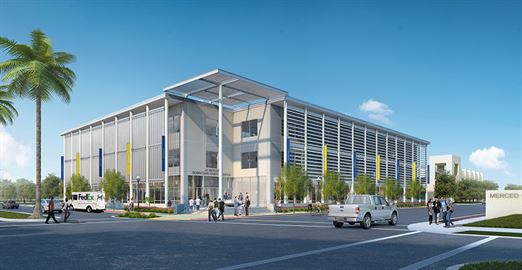 Rendering of UC Merced's Downtown Campus Center