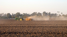 One of the ways people contract valley fever is by breathing in agricultural dust from soil where the fungus is present.