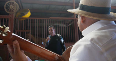 Family plays and sings in Merced