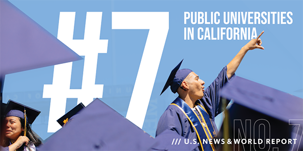 USNWR Number 7 Public Universities in California