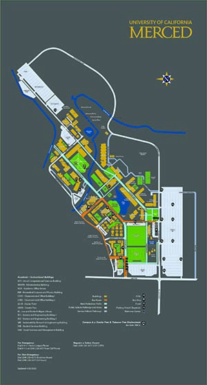 Map of UC Merced campus