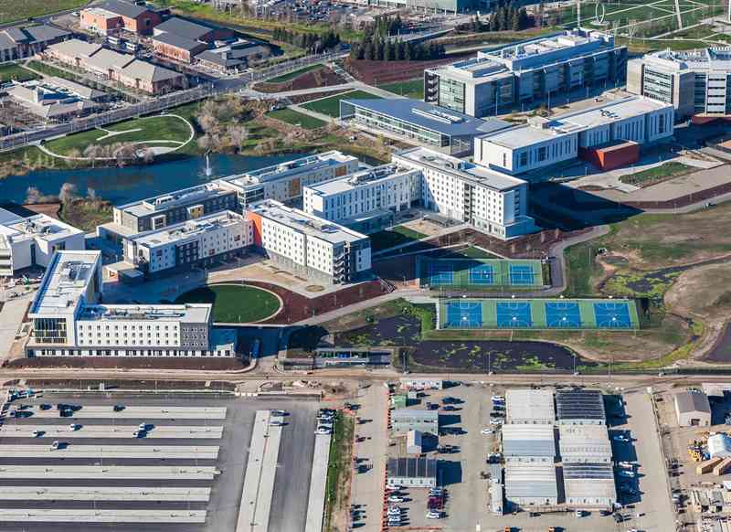 aerial photo of uc merced in 2020