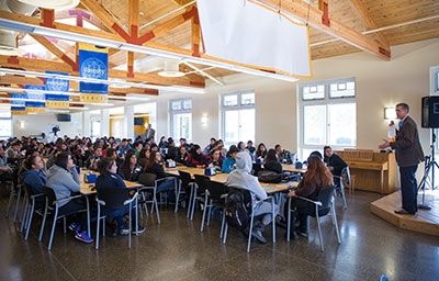 Seniors from Dinuba, Farmersville, Fresno and Parlier visited campus Nov. 18 to participate in a series of workshops highlighting the UC.