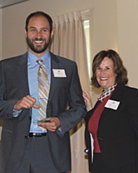 GradSLAM winner Nathaniel Bogie and Dean Marjorie Zatz