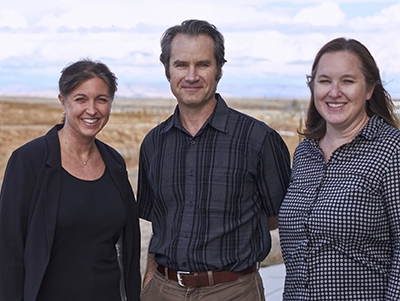 From left: Holley Moyes, Shawn Newsam and Erin Mutch