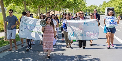 The Walk for Change is from noon to 1 p.m. April 14.