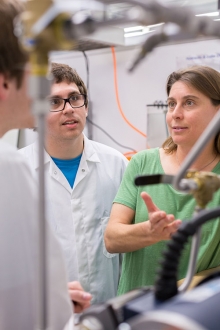 Professor Ashlie Martini and her students study friction at the atomic level.