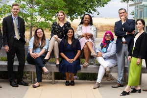 The inaugural class of graduates from the Master of Management (MM) degree offered by the Ernest & Julio Gallo Management Program.