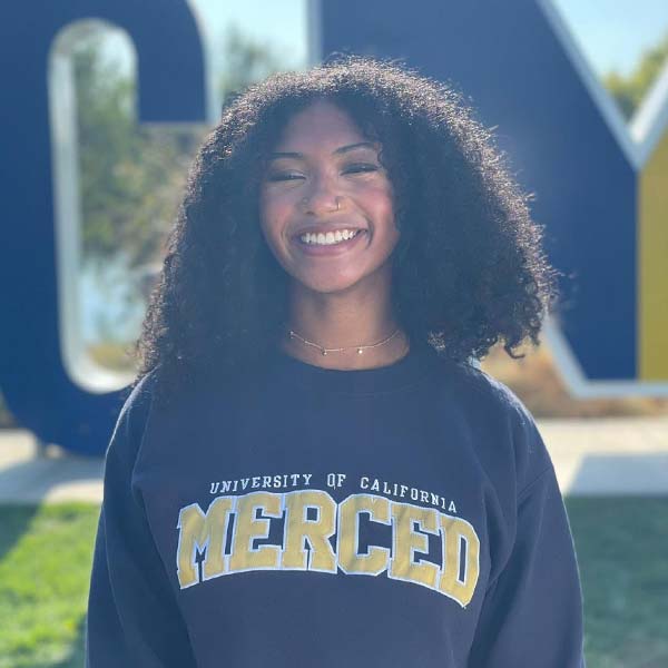 the college tour highlighting uc merced student Letha Jarman